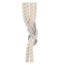 Balançoire pour bébé avec ceinture de sécurité Coton Bois Bleu