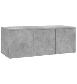 Meuble TV Gris béton 80x34x30 cm Aggloméré