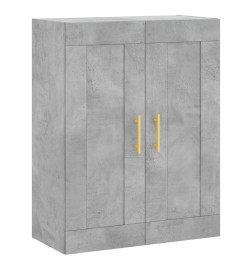 Armoire murale gris béton 69,5x34x90 cm bois d'ingénierie