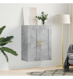 Armoire murale gris béton 69,5x34x90 cm bois d'ingénierie