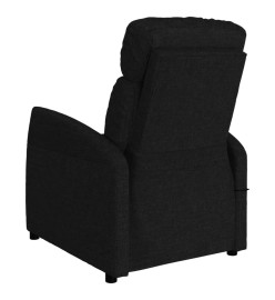 Fauteuil électrique de massage Noir Tissu