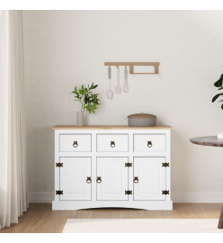 Buffet Gamme Corona Pin massif mexicain Blanc 132x43x78 cm