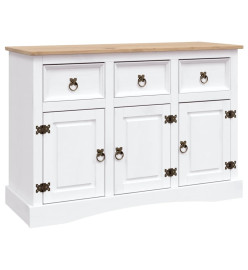 Buffet Gamme Corona Pin massif mexicain Blanc 132x43x78 cm