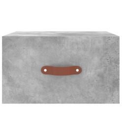 Tables de chevet murales 2 pcs gris béton 35x35x20 cm