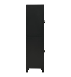 Armoire à casiers Noir 38x45x180 cm Acier