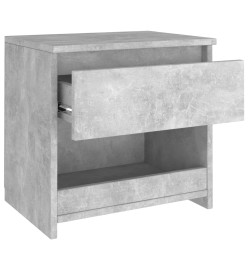 Table de chevet Gris béton 40x30x39 cm Aggloméré