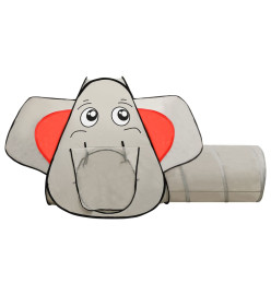 Tente de jeu pour enfants 250 balles Éléphant Gris 174x86x101cm