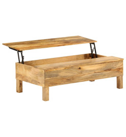 Table basse Bois de manguier massif 110 x 55 x 35 cm