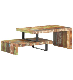 Ensemble de table basse 2 pcs Bois de récupération massif