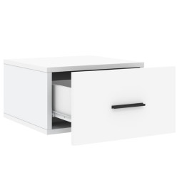 Tables de chevet murales 2 pcs blanc 35x35x20 cm