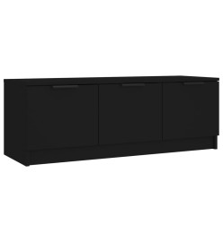 Meuble TV Noir 102x35x36,5 cm Bois d'ingénierie