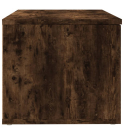 Meuble TV Chêne fumé 80x34x30 cm Bois d'ingénierie