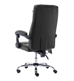 Chaise de bureau de massage Noir Similicuir