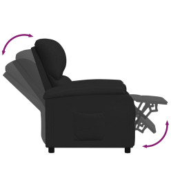 Fauteuil inclinable Noir Tissu