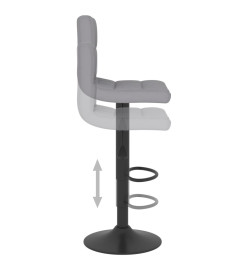 Tabouret de bar Gris clair Tissu