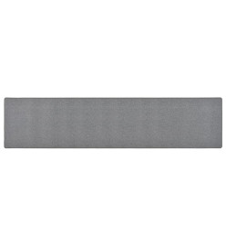 Tapis de couloir Gris foncé 50x250 cm