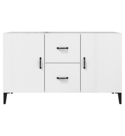 Buffet blanc brillant 100x36x60 cm bois d'ingénierie