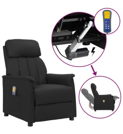 Fauteuil de massage Noir Similicuir