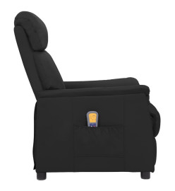 Fauteuil de massage Noir Similicuir