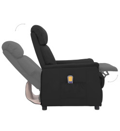 Fauteuil de massage Noir Similicuir