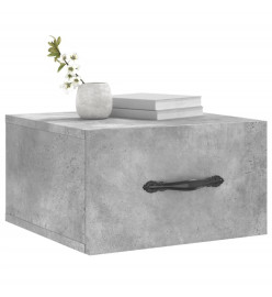 Tables de chevet murales 2 pcs gris béton 35x35x20 cm