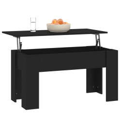 Table basse Noir 101x49x52 cm Bois d'ingénierie