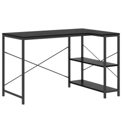 Bureau d'ordinateur Noir 110x72x70 cm Aggloméré