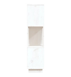 Bibliothèque/Séparateur de pièce Blanc 80x25x101 cm Pin solide