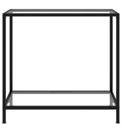 Table console Transparent 80x35x75 cm Verre trempé