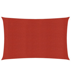 Voile d'ombrage 160 g/m² Rouge 3,5x5 m PEHD