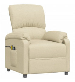 Fauteuil électrique de massage Crème Tissu