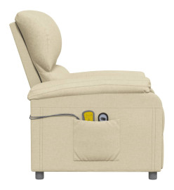 Fauteuil électrique de massage Crème Tissu