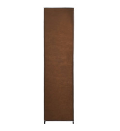 Garde-robe avec 4 compartiments Marron 175x45x170 cm