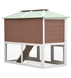 Cage double pour animaux Marron Bois