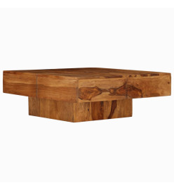 Table basse 80x80x30 cm bois d'acacia massif