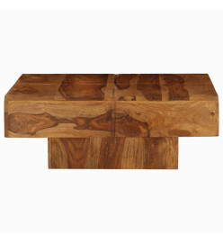 Table basse 80x80x30 cm bois d'acacia massif