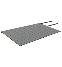 Panneaux de terrasse et accessoires WPC Marron/gris 40 m² 4 m