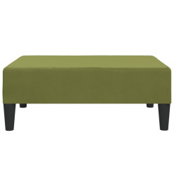 Repose-pied Vert clair 78x56x32 cm Velours