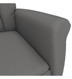 Fauteuil inclinable Gris foncé Similicuir daim