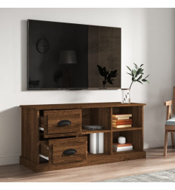 Meuble TV chêne marron 102x35,5x47,5 cm bois d'ingénierie