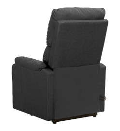 Fauteuil de massage inclinable Gris foncé Tissu