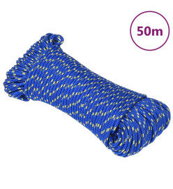 Corde de bateau Bleu 3 mm 50 m Polypropylène