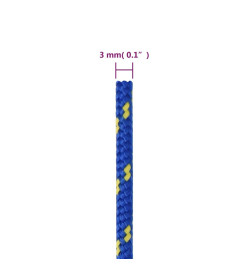 Corde de bateau Bleu 3 mm 50 m Polypropylène