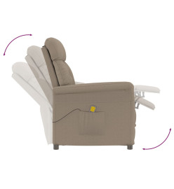 Fauteuil de massage Taupe Similicuir daim