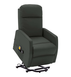 Fauteuil de massage Anthracite Similicuir