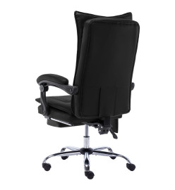 Chaise de bureau de massage Noir Similicuir