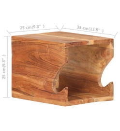 Support mural de vélos 35x25x25 cm Bois d'acacia massif