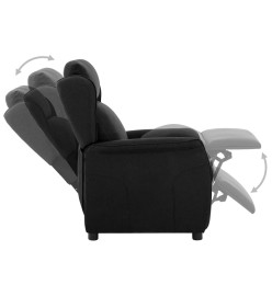 Fauteuil inclinable Noir Tissu