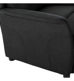 Fauteuil inclinable Noir Tissu