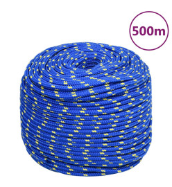 Corde de bateau Bleu 10 mm 500 m Polypropylène